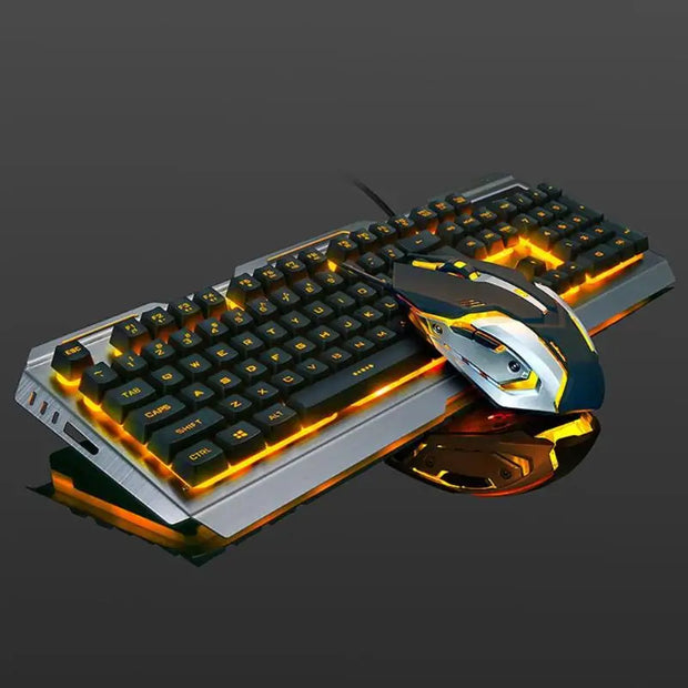 Mechanical Feel Gaming Keyboard Mouse Set